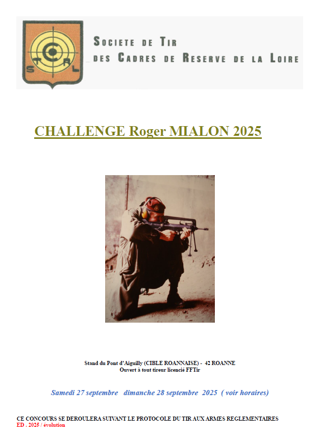 Amical Trophee Mialon tir roanne2025
