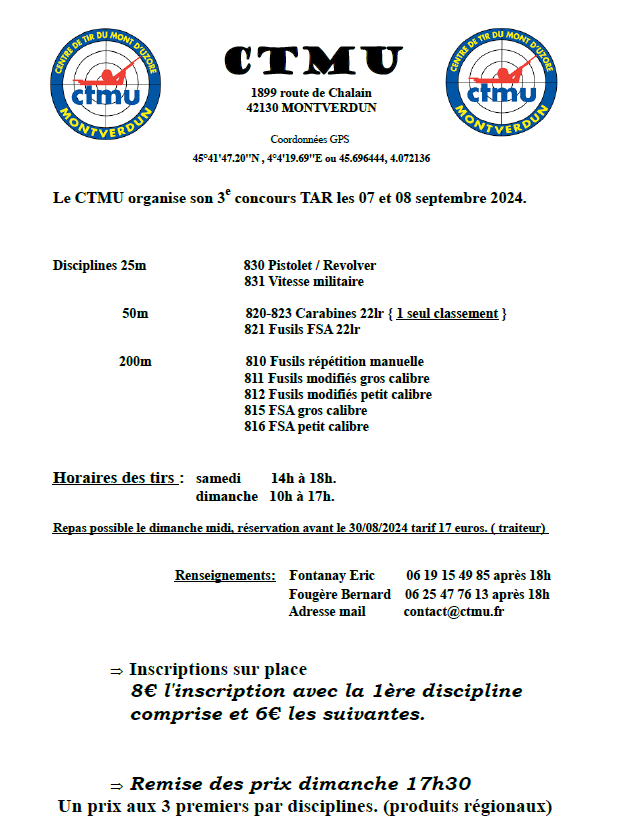 Concours TAR CTMU 2024