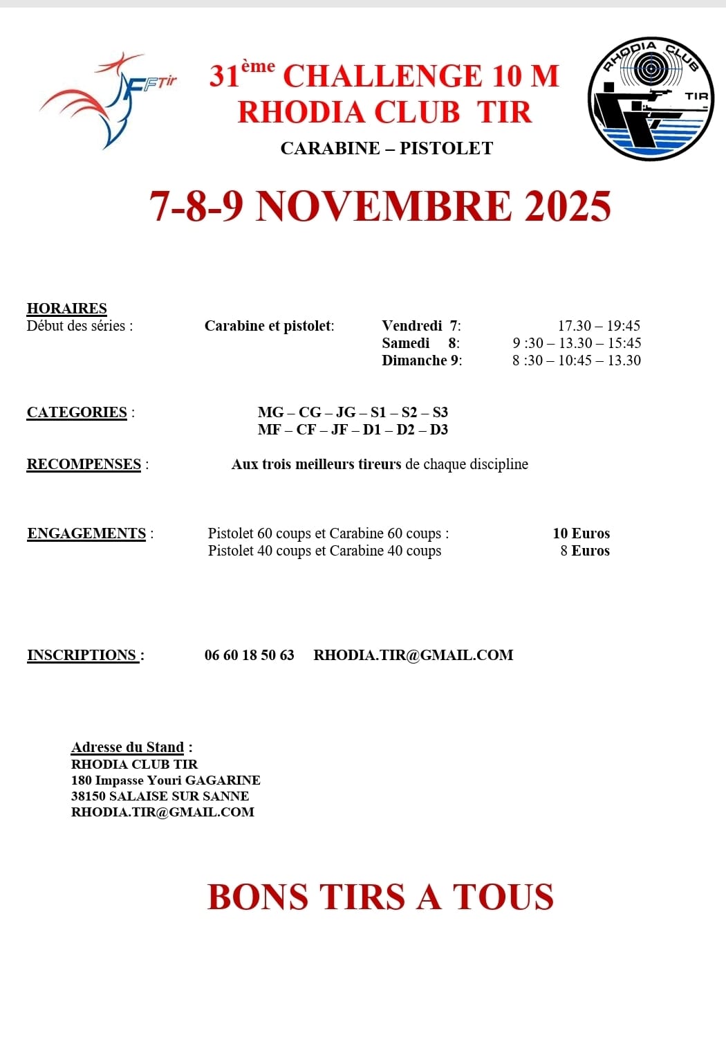 competition amicale tir rhoadia 2025