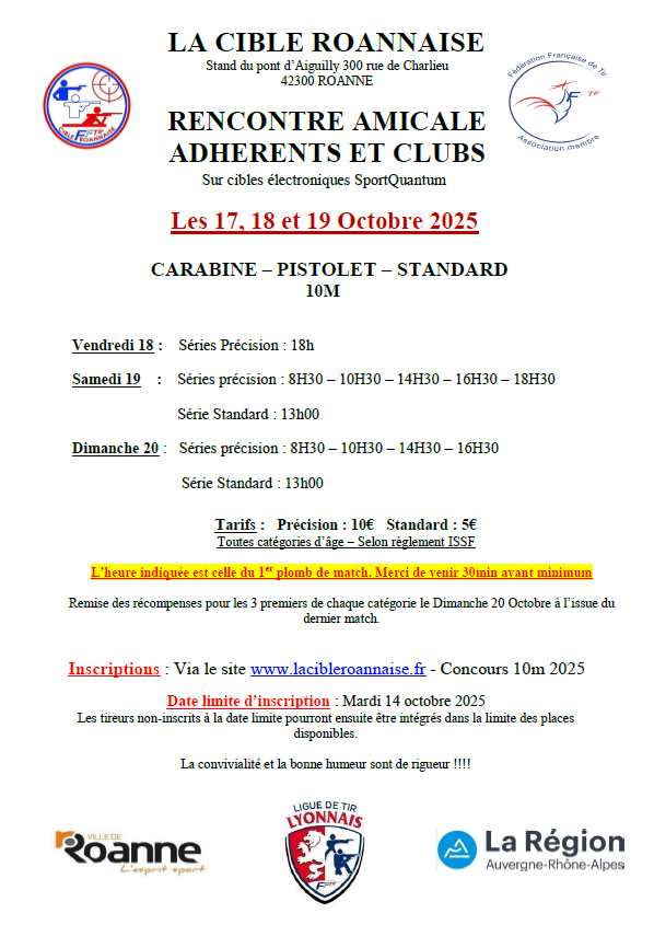 concours amical roanne 25