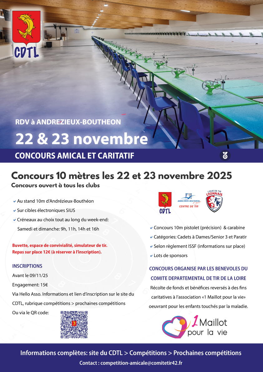 concours amical tir sportif 10m andrezieux 2025