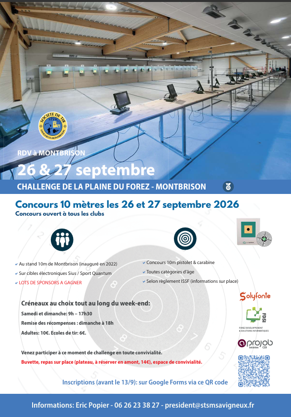 concours amical tir sportif montbrison 2026