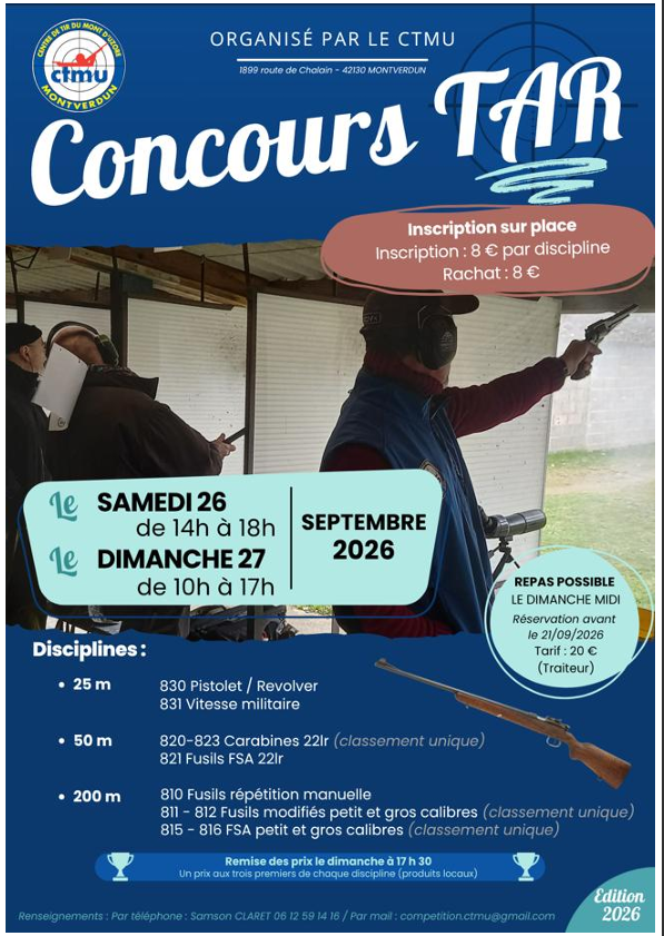 concours tir CTMU 2026